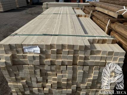 Брусок 50х50х3000 сухой строганный