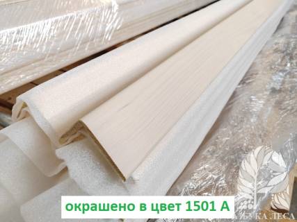 Уголок деревянный 60х60х2500 мм, наружный окрашенный