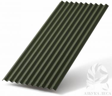 Лист кровельный зелёный Ондулин СМАРТ