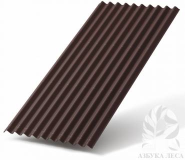 Лист кровельный коричневый Ондулин СМАРТ