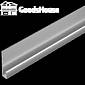 Стартовый профиль Decover 30х10х30х10х3000 PE 0,7 RAL9003 с пленкой